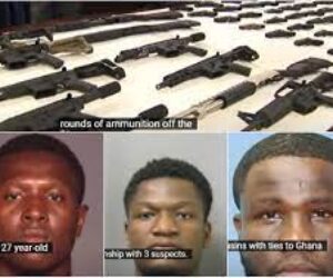 Three Ghanaian Arrested for Trafficking Arms